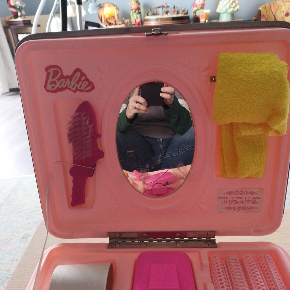 Vintage 1973 Barbie Child Size Vanity Case Working - Picture 7 of 14
